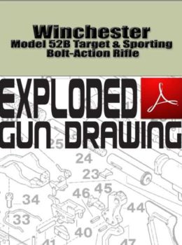Winchester Model 52B Target & Sporting Bolt-Action Rifle Exploded Gun Drawing Download