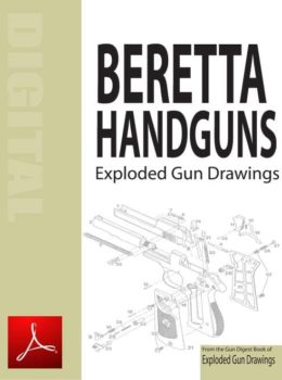 Beretta Handguns Exploded Gun Drawings Digital Download