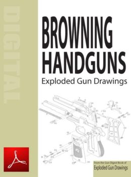 Browning Handguns Exploded Gun Drawings Digital Download