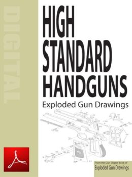 High Standard Handguns Exploded Gun Drawings Digital (PDF) Download