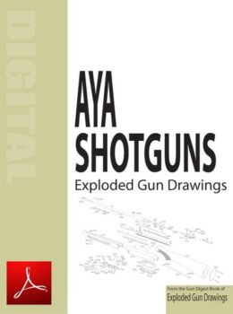 Aya Shotguns Exploded Gun Drawings Digital Download