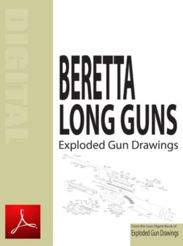 Beretta Long Arms Exploded Gun Drawings Digital Download
