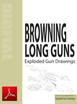 Browning Long Arms Exploded Gun Drawings Digital Download