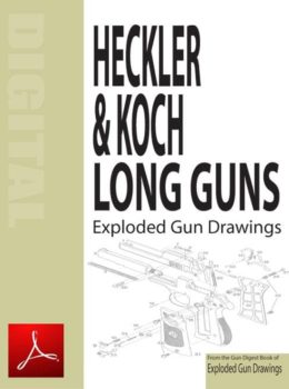 Heckler & Koch Long Guns Exploded Gun Drawings Digital (PDF) Download